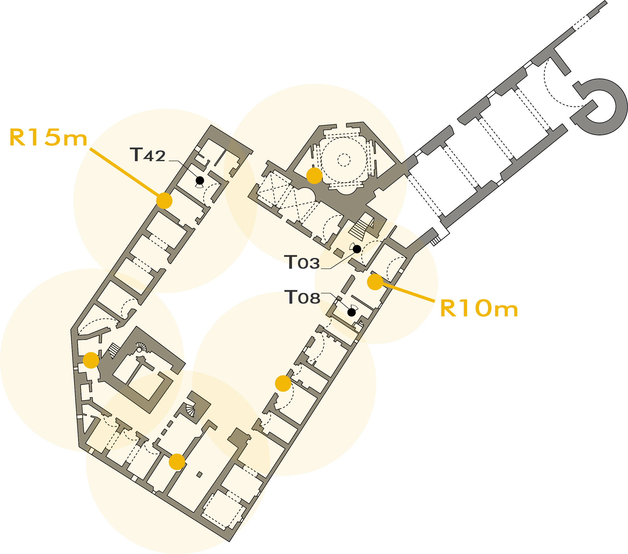 Mappa del castello di San Basilio